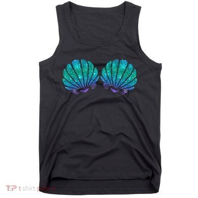 funny Mermaid Sea Shell Bra Costume Tank Top