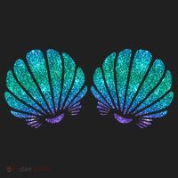 funny Mermaid Sea Shell Bra Costume Golf Towel thumb 3