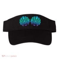 funny Mermaid Sea Shell Bra Costume Visor thumb 0