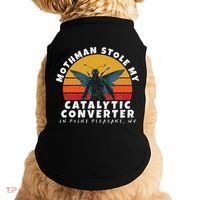 Funny Mothman Stole My Catalytic Converter Mothman Cryptid Doggie Tank thumb 0