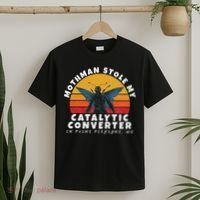 Funny Mothman Stole My Catalytic Converter Mothman Cryptid T-Shirt thumb 2