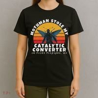 Funny Mothman Stole My Catalytic Converter Mothman Cryptid T-Shirt thumb 4
