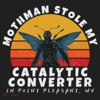 Funny Mothman Stole My Catalytic Converter Mothman Cryptid Hat thumb 2
