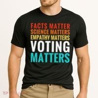 Facts Matter Science Matters Voting Matters Liberal Democrat Cooling Performance Crew T-Shirt thumb 2