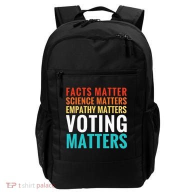 Facts Matter Science Matters Voting Matters Liberal Democrat Backpack