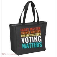 Facts Matter Science Matters Voting Matters Liberal Democrat Tote Bag thumb 2