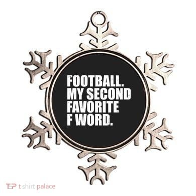 Football My Second Favorite F Word Ornament