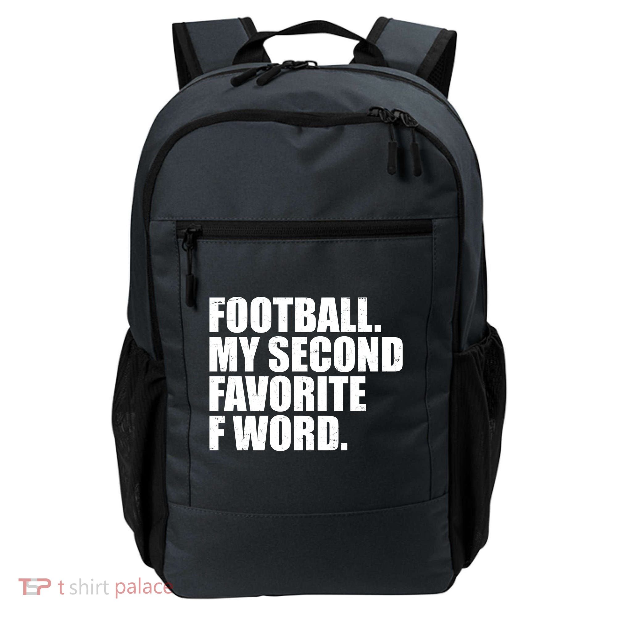 Football My Second Favorite F Word Backpack