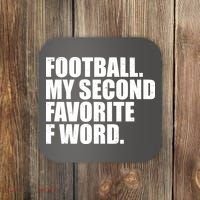 Football My Second Favorite F Word Coaster thumb 0