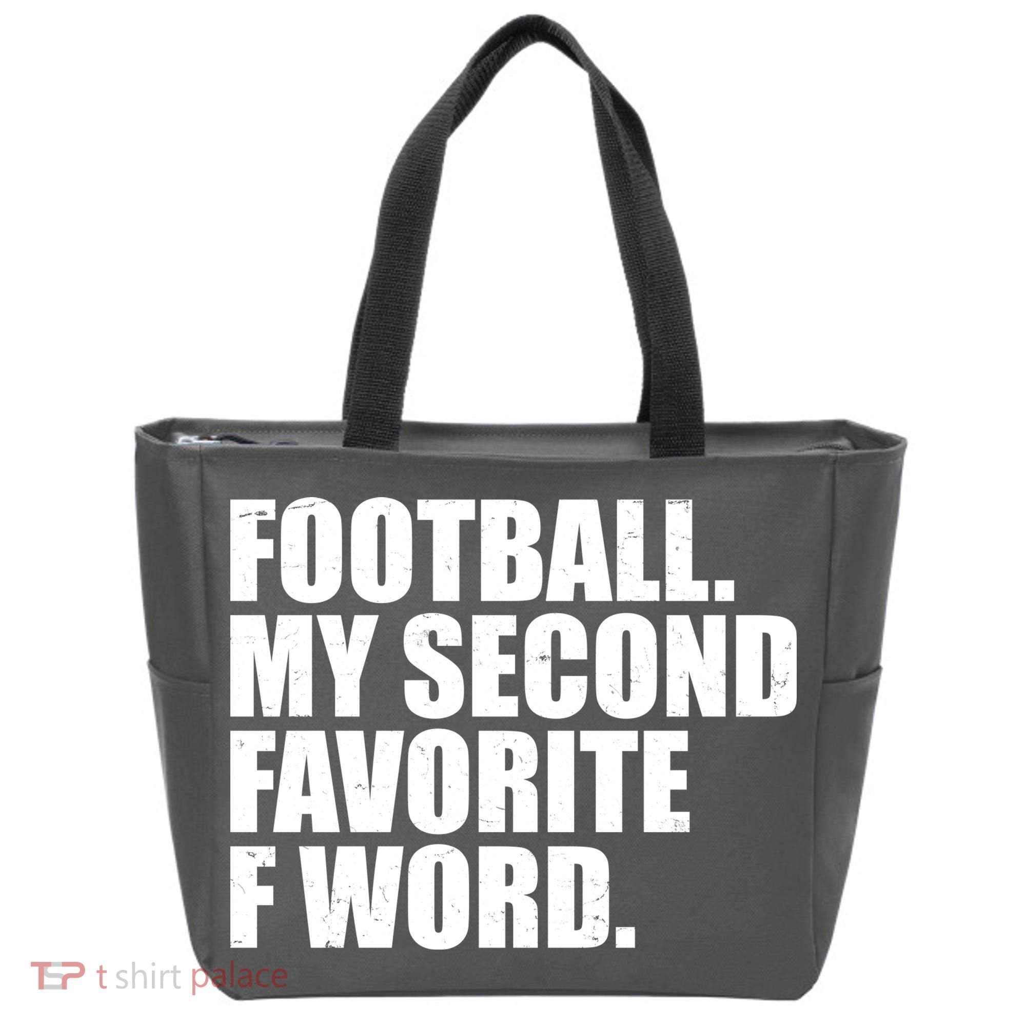 Football My Second Favorite F Word Tote Bag
