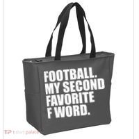 Football My Second Favorite F Word Tote Bag thumb 2