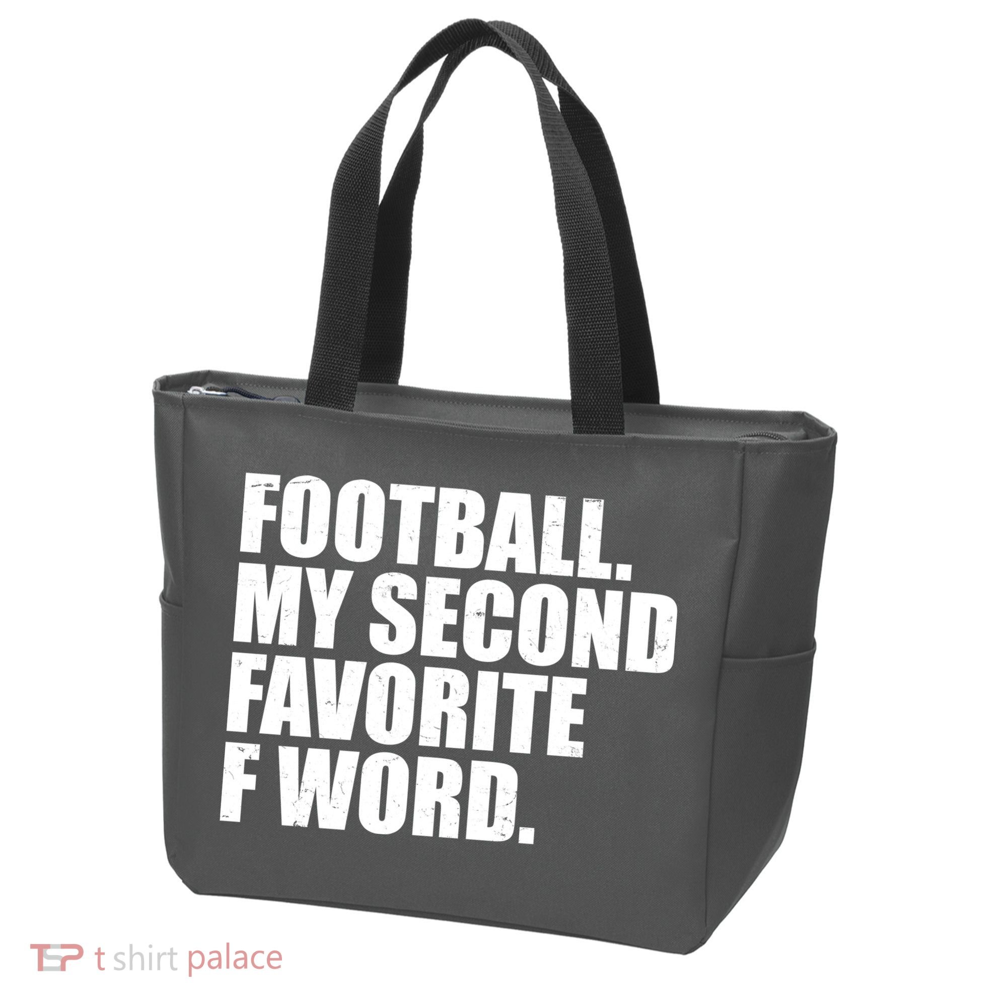 Football My Second Favorite F Word Tote Bag