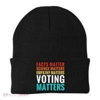 Facts Matter Science Matters Voting Matters Liberal Democrat Beanie thumb 0