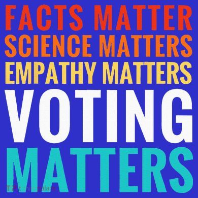 Facts Matter Science Matters Voting Matters Liberal Democrat Sweatshirt