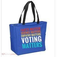 Facts Matter Science Matters Voting Matters Liberal Democrat Tote Bag thumb 2