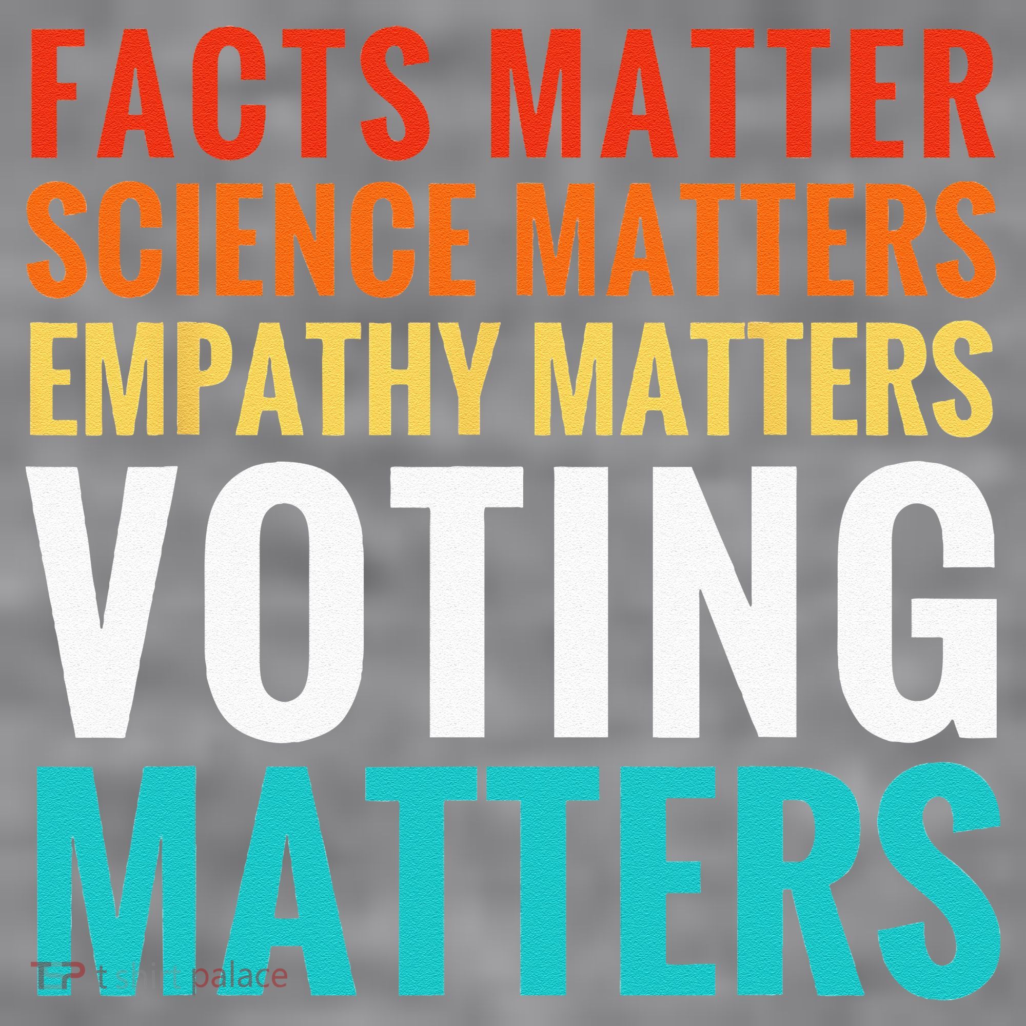 Facts Matter Science Matters Voting Matters Liberal Democrat Women's Racerback Cropped Tank