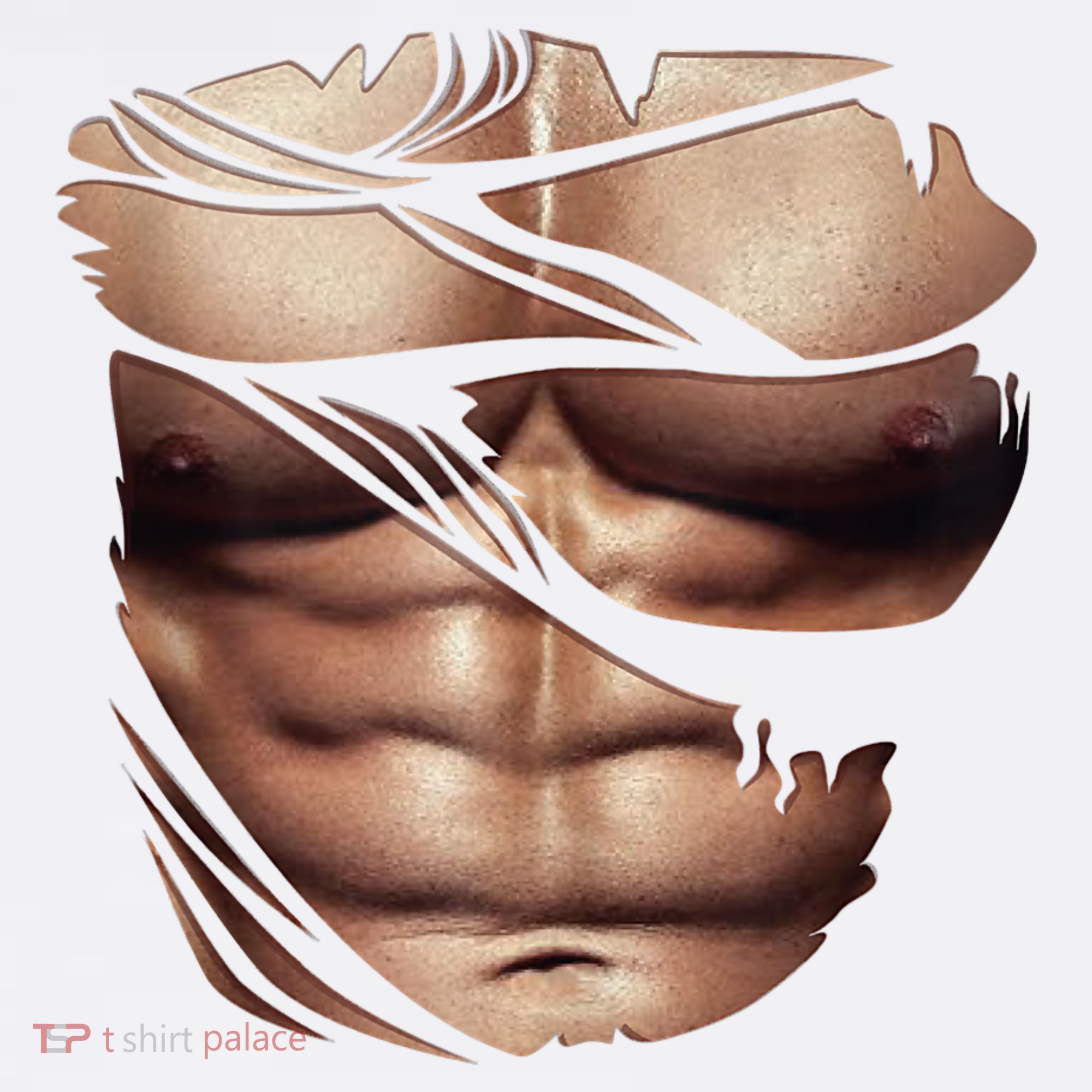 Fake Muscles Six Pack Abs Ripped Chest Fake Bodybuilding Women's Tank Top