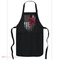 Fishing Marlin Swordfish Fish 4th of July American Flag USA Apron thumb 0