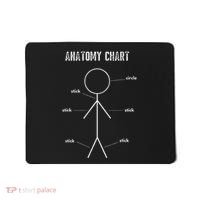 Funny Medical Student Gift Sarcastic Anatomy Of Stickman Mousepad thumb 0