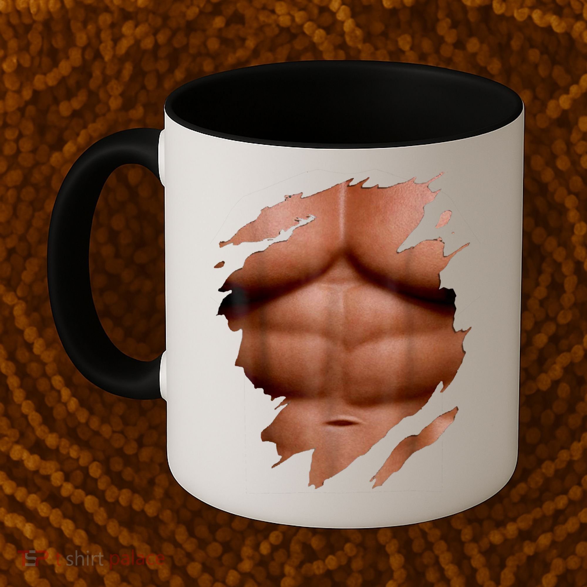 Fake Muscles Six Pack Abs Ripped Chest Fake Bodybuilding Coffee Mug