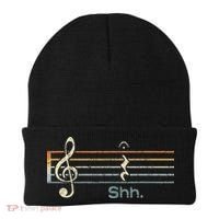 Funny Music Shh Quarter Rest And Fermata Notation Musician Beanie thumb 0