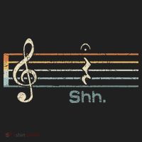 Funny Music Shh Quarter Rest And Fermata Notation Musician Beanie thumb 2