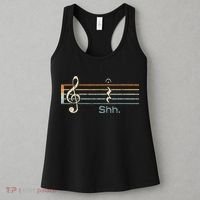 Funny Music Shh Quarter Rest And Fermata Notation Musician Women's Tank Top thumb 3