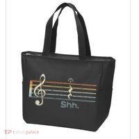 Funny Music Shh Quarter Rest And Fermata Notation Musician Tote Bag thumb 3