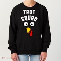 Funny Marathon Thanksgiving 5k Running Turkey Trot Squad Gift Women's Sweatshirt thumb 0