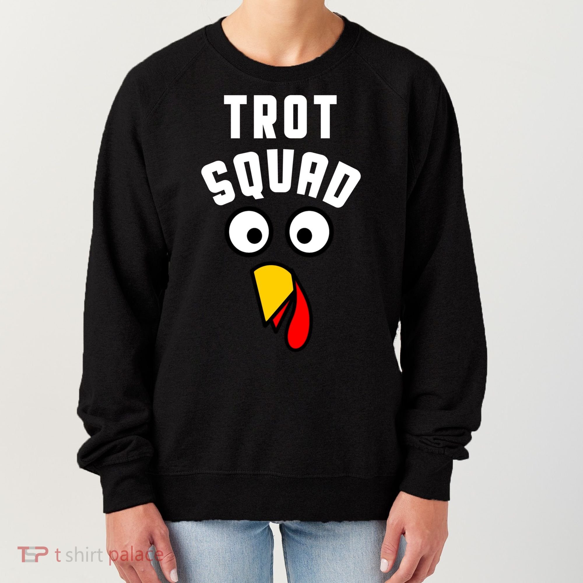 Funny Marathon Thanksgiving 5k Running Turkey Trot Squad Gift Women's Sweatshirt