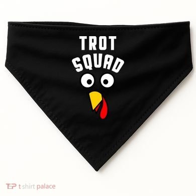Funny Marathon Thanksgiving 5k Running Turkey Trot Squad Gift USA-Made Doggie Bandana