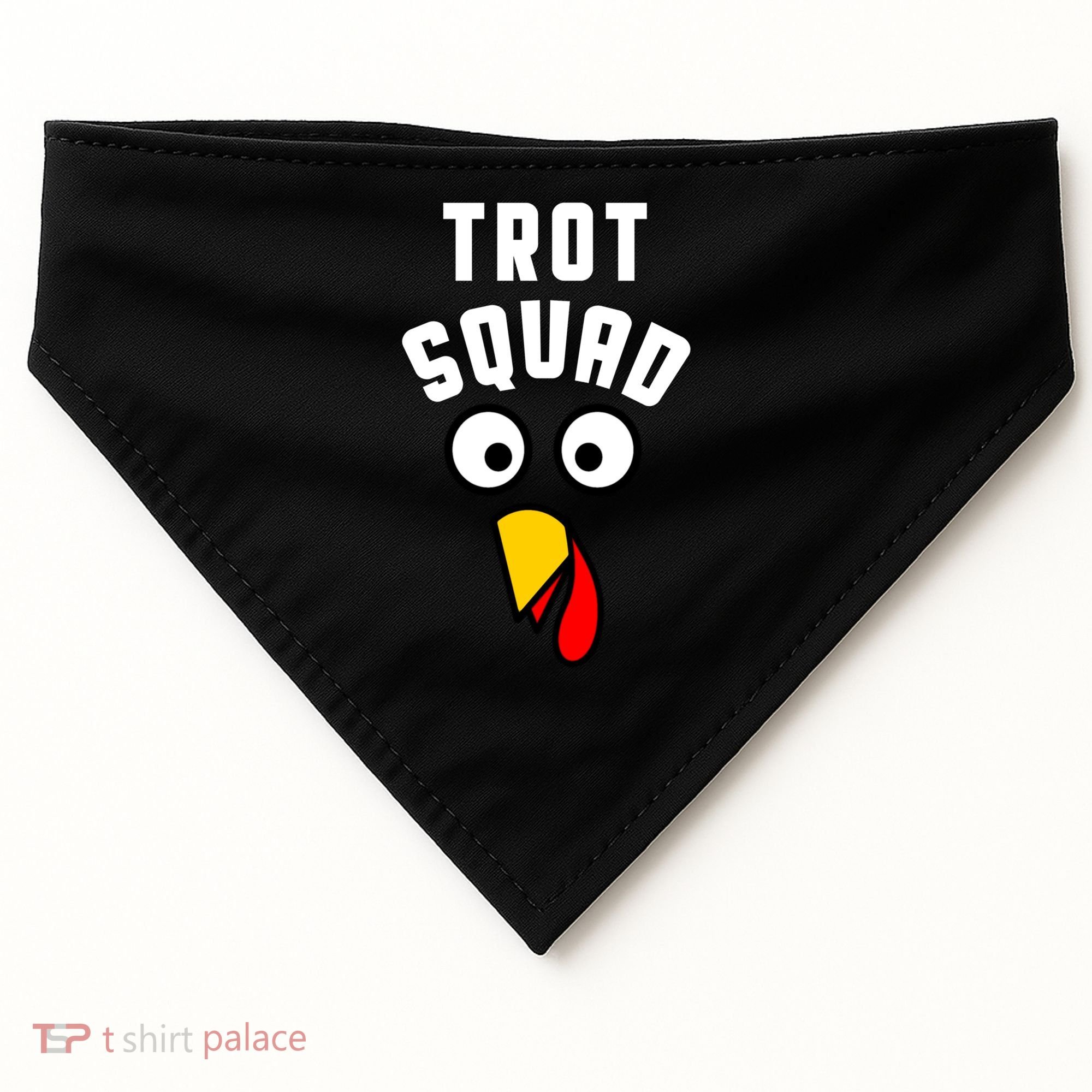 Funny Marathon Thanksgiving 5k Running Turkey Trot Squad Gift USA-Made Doggie Bandana