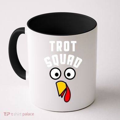 Funny Marathon Thanksgiving 5k Running Turkey Trot Squad Gift Coffee Mug