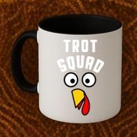Funny Marathon Thanksgiving 5k Running Turkey Trot Squad Gift Coffee Mug thumb 2