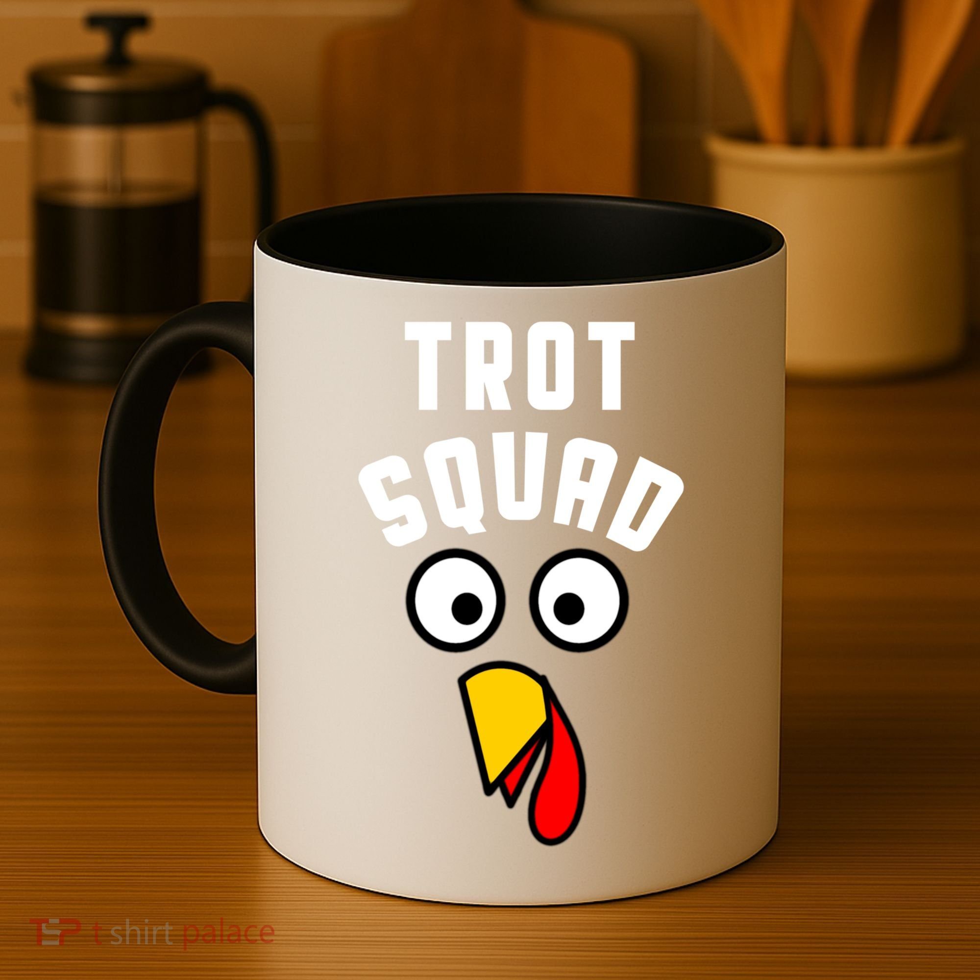 Funny Marathon Thanksgiving 5k Running Turkey Trot Squad Gift Coffee Mug