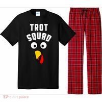 Funny Marathon Thanksgiving 5k Running Turkey Trot Squad Gift Pajama Set thumb 0