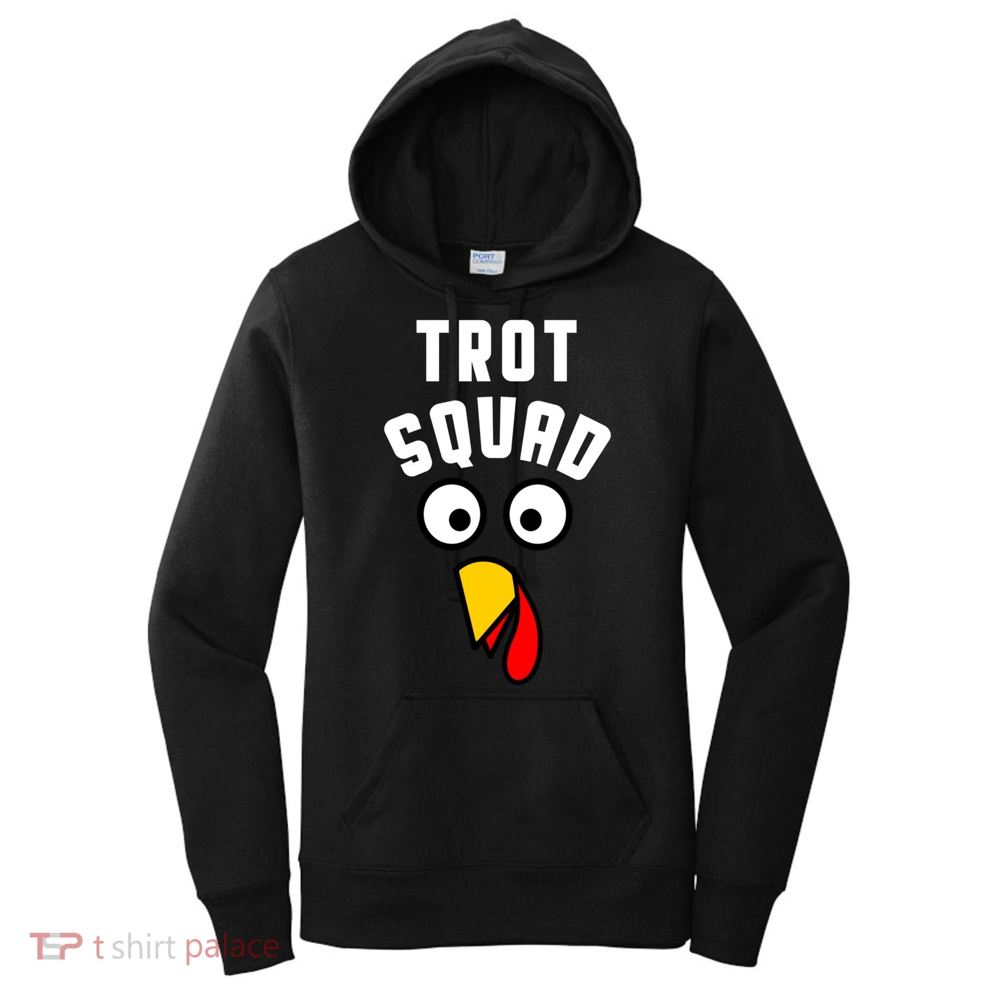 Funny Marathon Thanksgiving 5k Running Turkey Trot Squad Gift Women's Hoodie