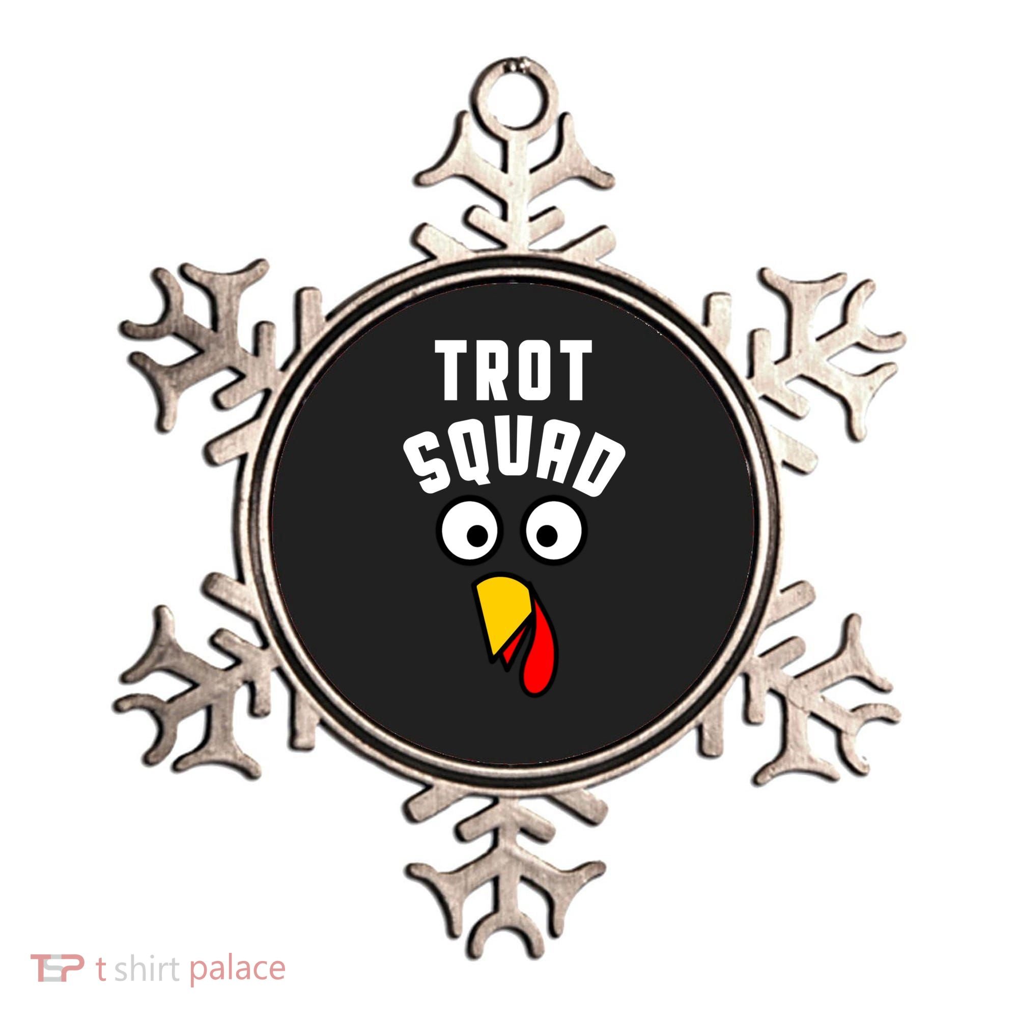 Funny Marathon Thanksgiving 5k Running Turkey Trot Squad Gift Ornament
