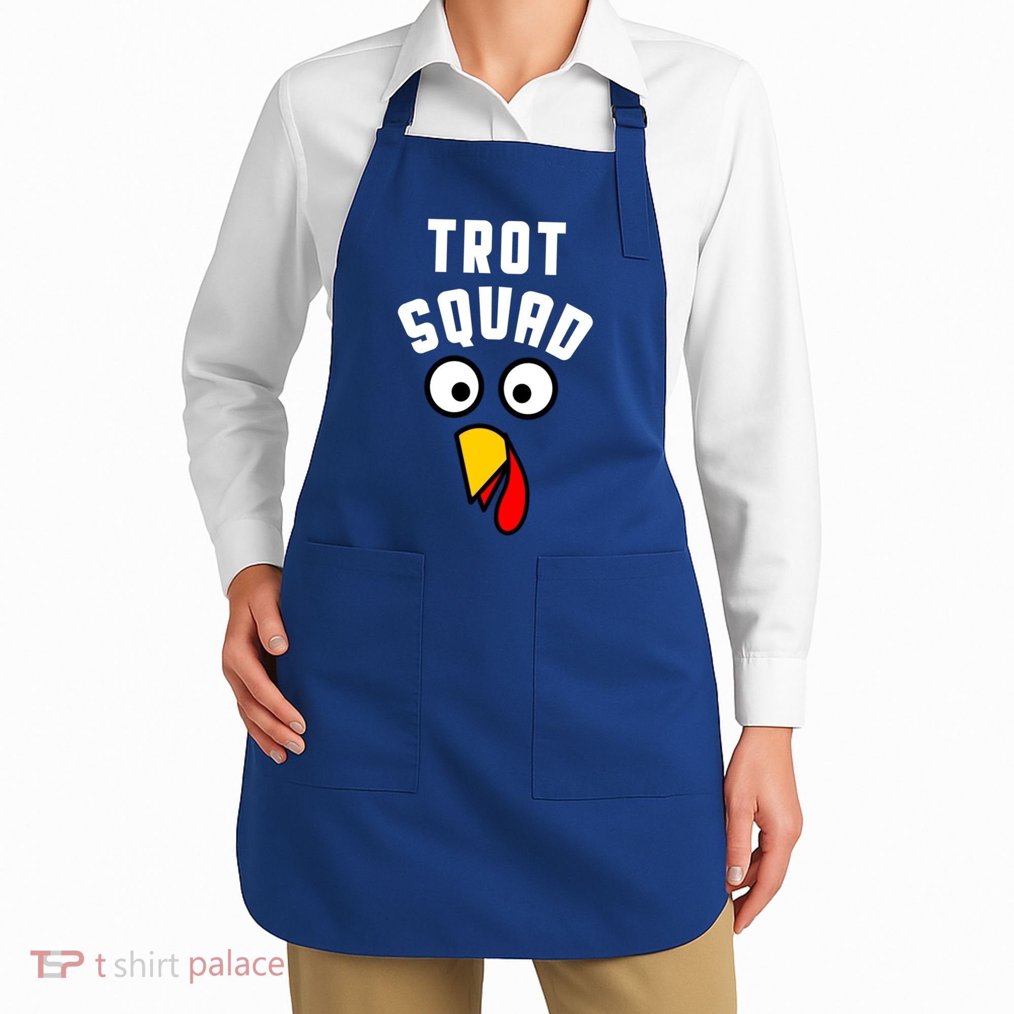Funny Marathon Thanksgiving 5k Running Turkey Trot Squad Gift Apron