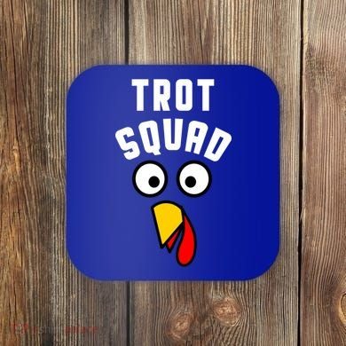 Funny Marathon Thanksgiving 5k Running Turkey Trot Squad Gift Coaster