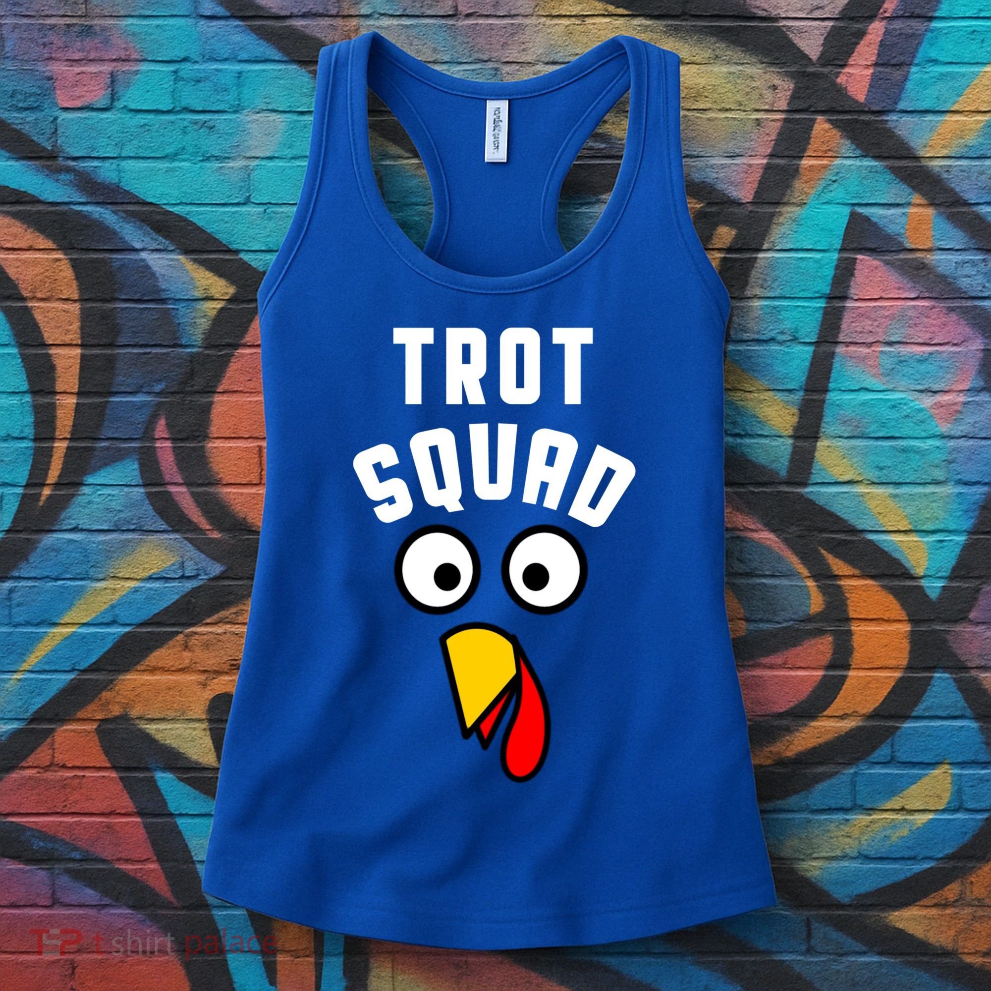 Funny Marathon Thanksgiving 5k Running Turkey Trot Squad Gift Women's Tank Top