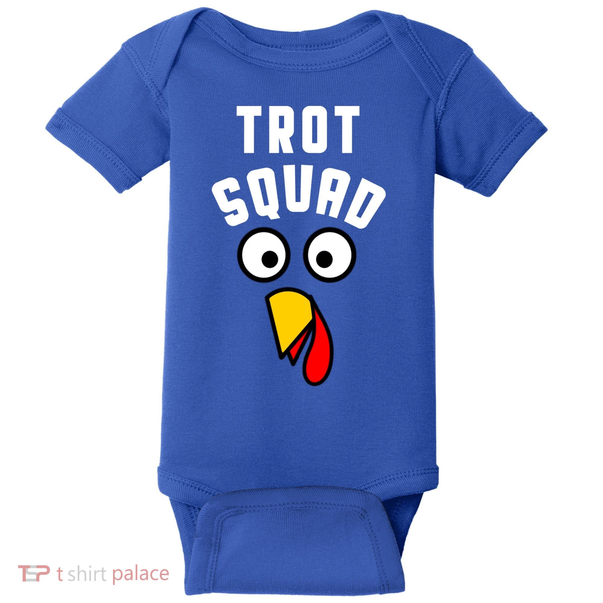 Funny Marathon Thanksgiving 5k Running Turkey Trot Squad Gift Baby Bodysuit