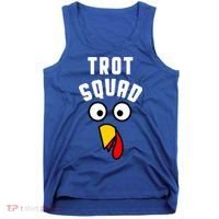 Funny Marathon Thanksgiving 5k Running Turkey Trot Squad Gift Tank Top thumb 0