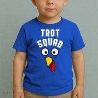 Funny Marathon Thanksgiving 5k Running Turkey Trot Squad Gift Toddler T-Shirt thumb 2