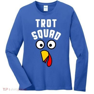 Funny Marathon Thanksgiving 5k Running Turkey Trot Squad Gift Women's Long Sleeve Shirt