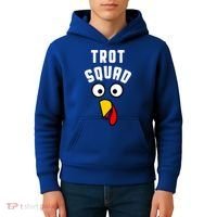 Funny Marathon Thanksgiving 5k Running Turkey Trot Squad Gift Kids Hoodie thumb 4