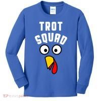Funny Marathon Thanksgiving 5k Running Turkey Trot Squad Gift Kids Long Sleeve Shirt thumb 0