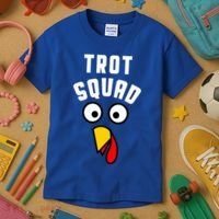 Funny Marathon Thanksgiving 5k Running Turkey Trot Squad Gift Kids T-Shirt thumb 3