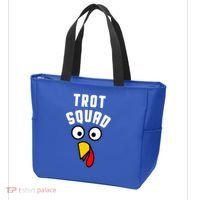Funny Marathon Thanksgiving 5k Running Turkey Trot Squad Gift Tote Bag thumb 3