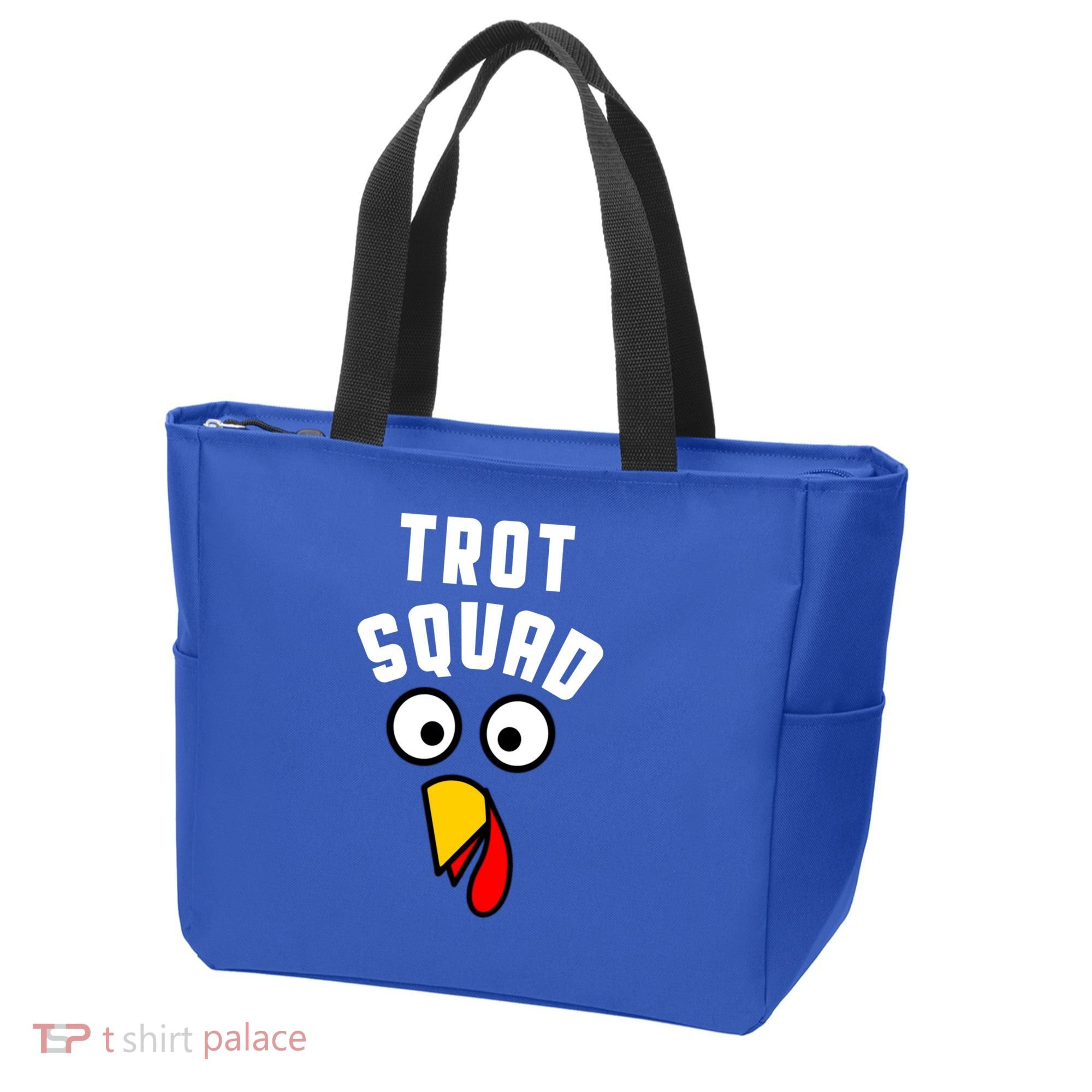 Funny Marathon Thanksgiving 5k Running Turkey Trot Squad Gift Tote Bag